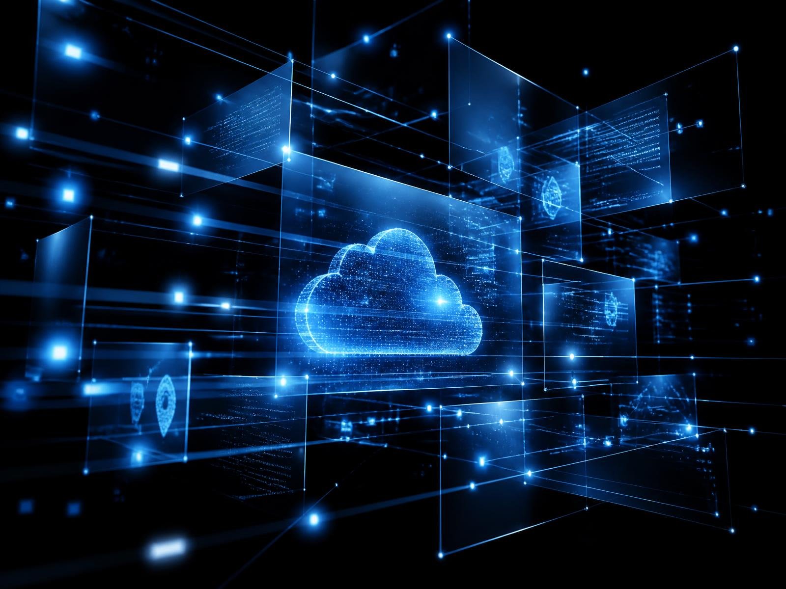 Visualization of an AgenticCloud distributed cloud network